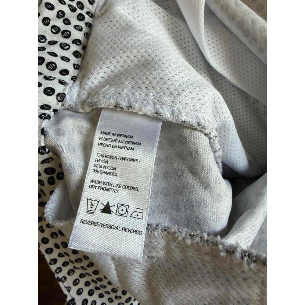 IZOD Golf Shorts Patterned Size 12 White Black - Picture 7 of 7